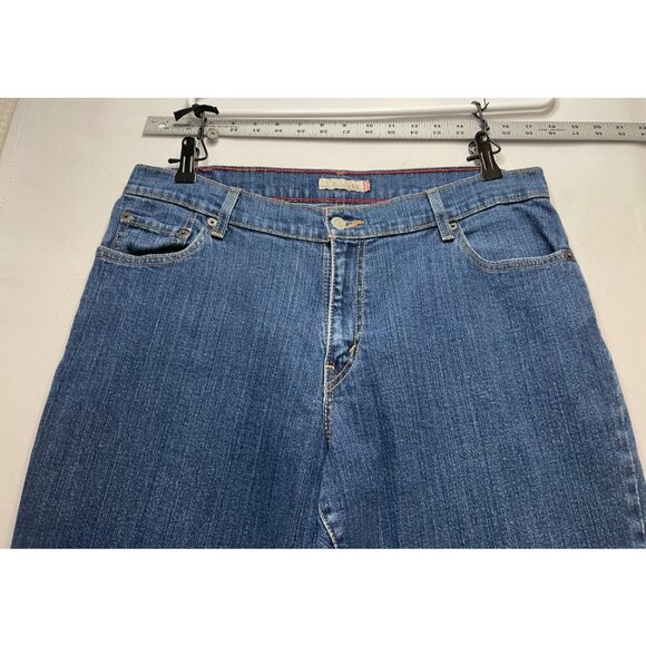 Levi's jeans womens 14 short 35 x 30 550 relaxed bootcut blue - Picture 2 of 10